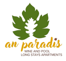 logo An Paradis wine and pool long stays apartments
